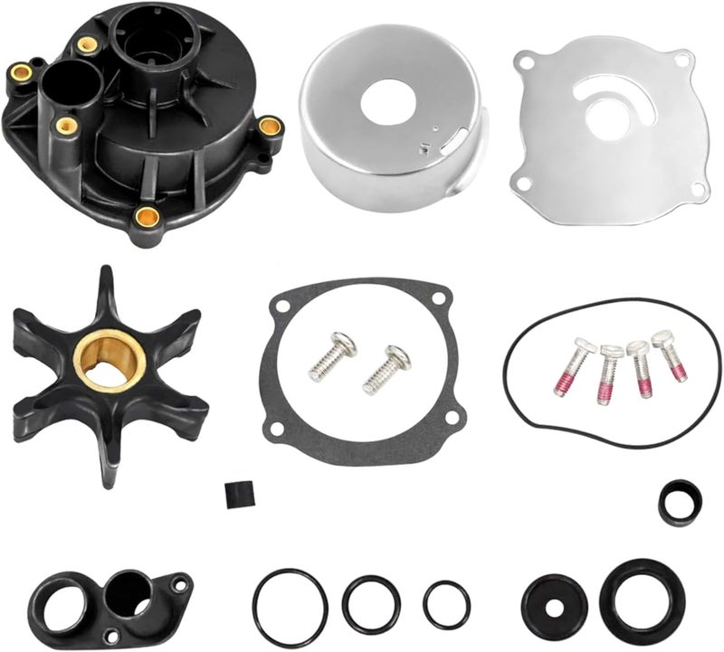 QUICKMARINE 5001594 Boat Water Pump Impeller Repair Kit for Johnson Evinrude V4 V6 V8 Model 90-225 HP Outboard Motors replaces 390768 Sierra 18-3392 Marine Engine - Image 1